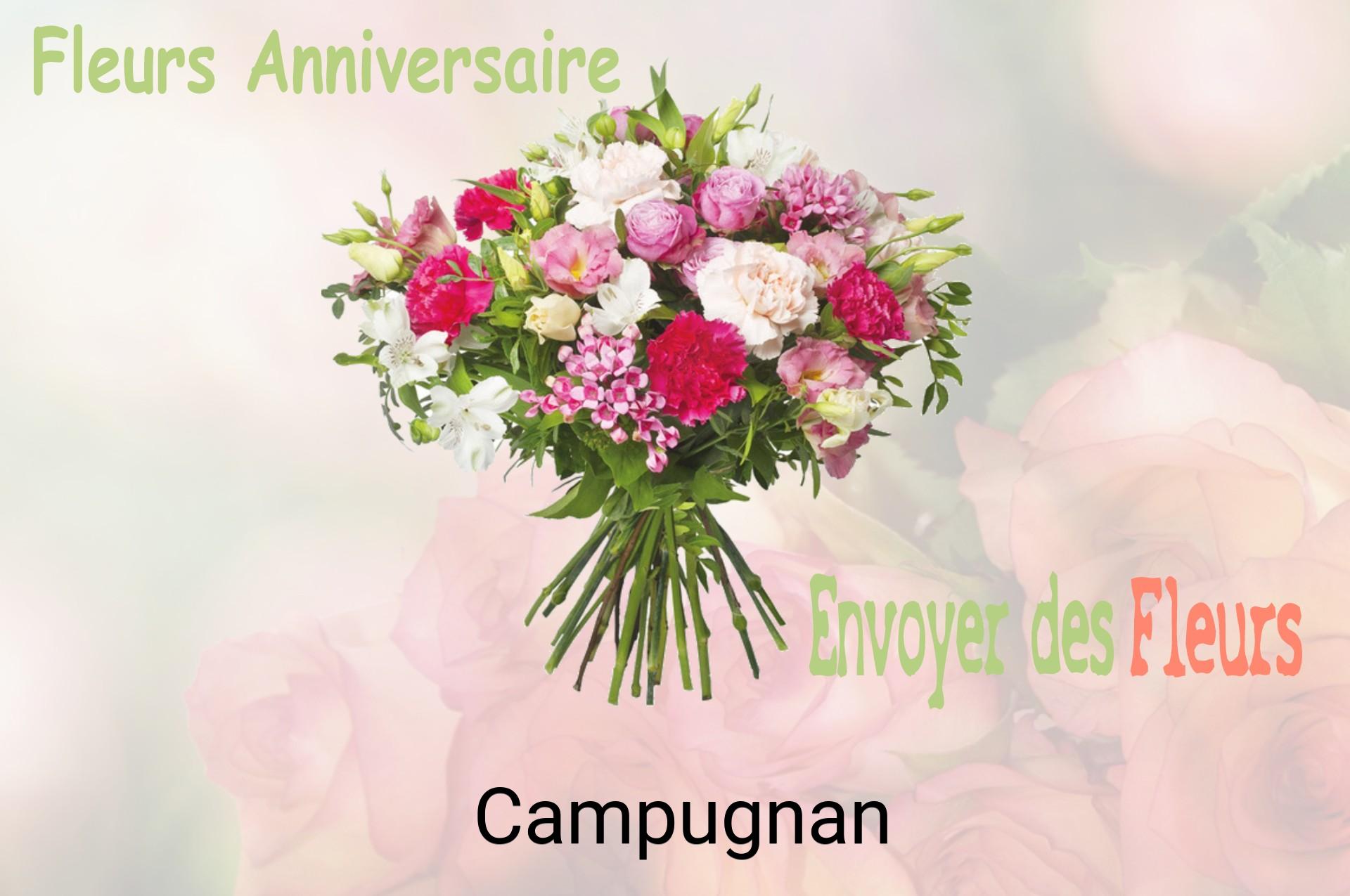 Bouquet de fleurs d’anniversaire livré à Campugnan